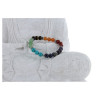 Bracelet 7 Chakras Mix Perles rondes 8 mm - Harmonisation