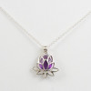 Coffret Collier Fleur de Lotus - 3 Pierres Interchangeables argent 925