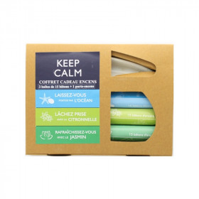 Coffret Encens Keep Calm Respiration et Purification 3 Fragrances